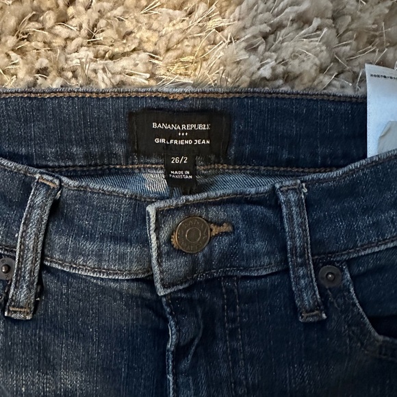 Banana Republic Denim - Banana Republic Women's Dark Blue Girlfriend Jeans